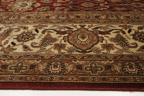 Tabriz Red Hand Knotted 911 X 132  Area Rug 250-21437 Image 17