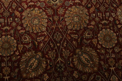Tabriz Red Hand Knotted 911 X 132  Area Rug 250-21437 Image 18