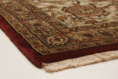 Tabriz Red Hand Knotted 911 X 132  Area Rug 250-21437 Image 22