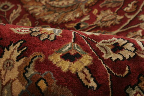 Tabriz Red Hand Knotted 911 X 132  Area Rug 250-21437 Image 4