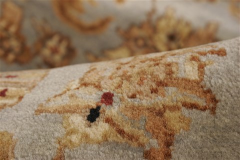 Kashan Blue Hand Knotted 911 X 140  Area Rug 250-21438 Image 11