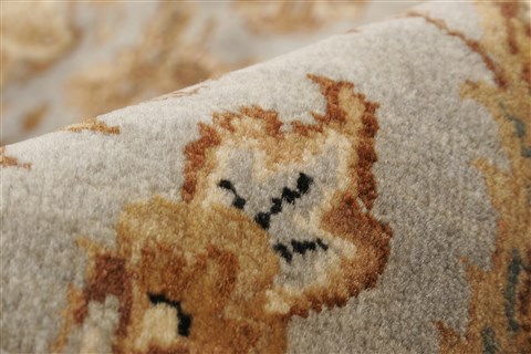 Kashan Blue Hand Knotted 911 X 140  Area Rug 250-21438 Image 13