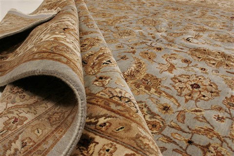 Kashan Blue Hand Knotted 911 X 140  Area Rug 250-21438 Image 17