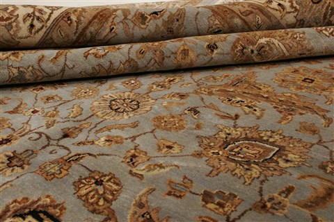 Kashan Blue Hand Knotted 911 X 140  Area Rug 250-21438 Image 18