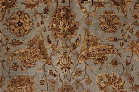 Kashan Blue Hand Knotted 911 X 140  Area Rug 250-21438 Image 5