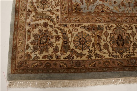 Kashan Blue Hand Knotted 911 X 140  Area Rug 250-21438 Image 7