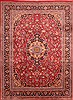 Mashad Red Hand Knotted 85 X 116  Area Rug 100-21440 Thumb 0