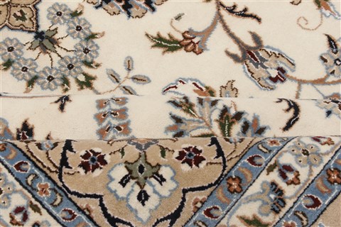 Nain White Hand Knotted 98 X 140 Area Rug 250-21442 Image 21