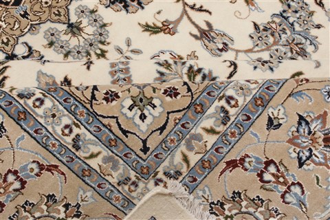 Nain White Hand Knotted 98 X 140 Area Rug 250-21442 Image 22