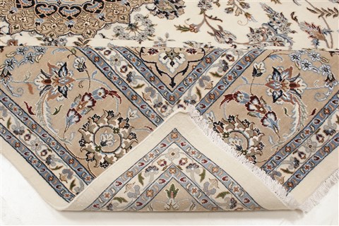 Nain White Hand Knotted 98 X 140 Area Rug 250-21442 Image 23