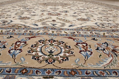 Nain White Hand Knotted 98 X 140 Area Rug 250-21442 Image 29