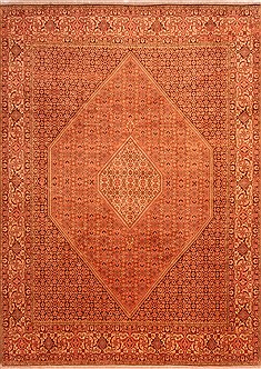 Bidjar Yellow Hand Knotted 8'2" X 11'4"  Area Rug 100-21443