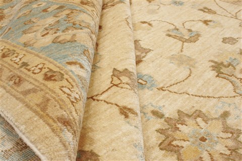 Chobi Beige Hand Knotted 64 X 109 Area Rug 250-21447 Image 7