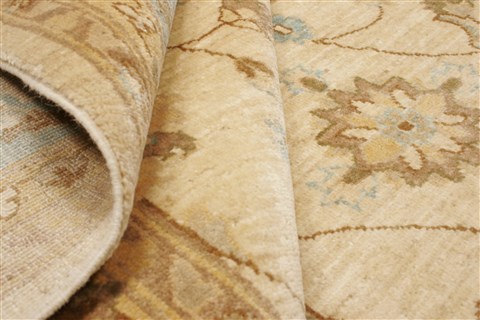 Chobi Beige Hand Knotted 64 X 109 Area Rug 250-21447 Image 8