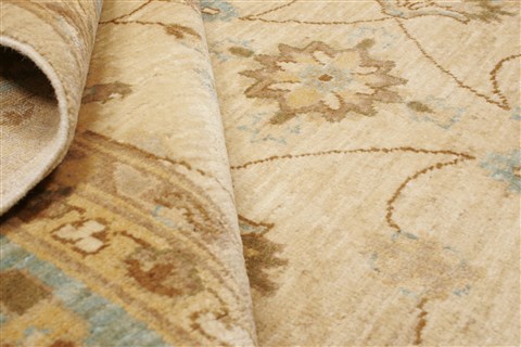 Chobi Beige Hand Knotted 64 X 109 Area Rug 250-21447 Image 9
