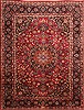 Mashad Red Hand Knotted 83 X 108 Area Rug 100-21448 Thumb 0