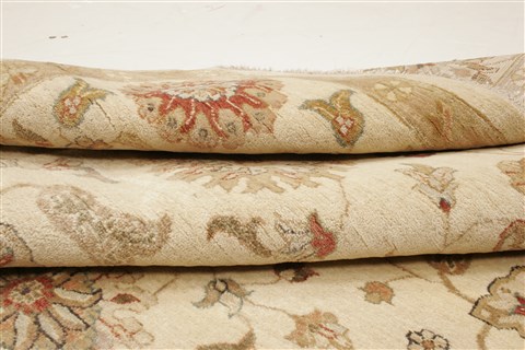 Ziegler Beige Hand Knotted 81 X 100 Area Rug 250-21450 Image 10