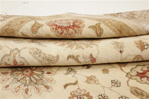 Ziegler Beige Hand Knotted 81 X 100 Area Rug 250-21450 Image 11