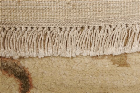 Ziegler Beige Hand Knotted 81 X 100 Area Rug 250-21450 Image 16