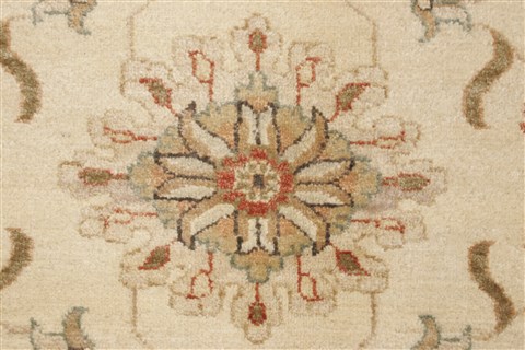 Ziegler Beige Hand Knotted 81 X 100 Area Rug 250-21450 Image 20