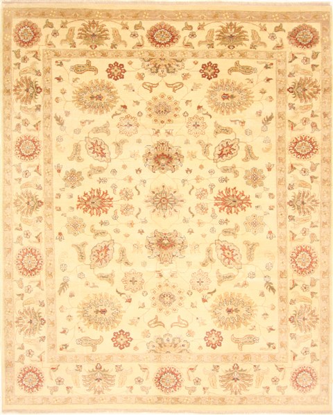 Ziegler Beige Hand Knotted 81 X 100 Area Rug 250-21450 Image 0