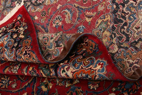 Mashad Red Hand Knotted 85 X 116 Area Rug 100-21451 Image 15