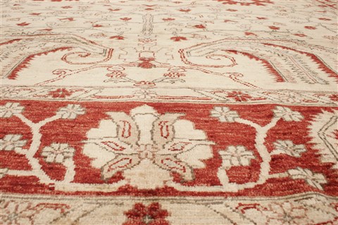 Pishavar Beige Hand Knotted 80 X 93 Area Rug 100-21452 Image 23