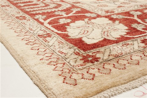 Pishavar Beige Hand Knotted 80 X 93 Area Rug 100-21452 Image 26