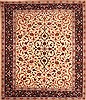 Kashmar White Hand Knotted 82 X 98 Area Rug 100-21459 Thumb 0