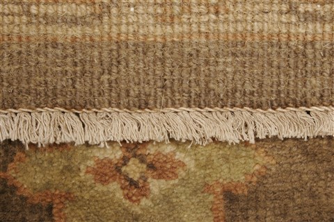 Oushak Brown Hand Knotted 82 X 99 Area Rug 250-21461 Image 14