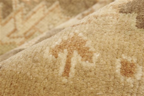 Oushak Brown Hand Knotted 82 X 99 Area Rug 250-21461 Image 1