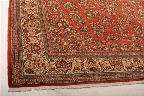 Sarouk Yellow Hand Knotted 85 X 97 Area Rug 100-21463 Image 21