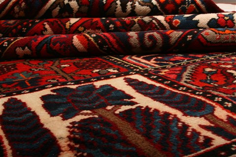 Bakhtiar Red Hand Knotted 88 X 117 Area Rug 100-21464 Image 13