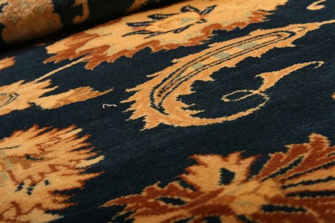Kashmar Yellow Hand Knotted 83 X 117 Area Rug 100-21465 Image 11