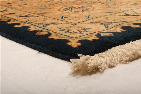 Kashmar Yellow Hand Knotted 83 X 117 Area Rug 100-21465 Image 23