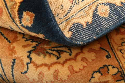 Kashmar Yellow Hand Knotted 83 X 117 Area Rug 100-21465 Image 9