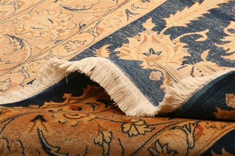 Kashmar Yellow Hand Knotted 83 X 117 Area Rug 100-21465 Image 16