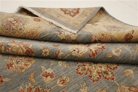 Ziegler Blue Hand Knotted 80 X 100  Area Rug 250-21471 Image 27