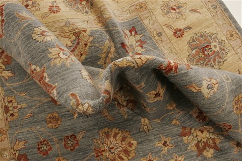 Ziegler Blue Hand Knotted 80 X 100  Area Rug 250-21471 Image 45