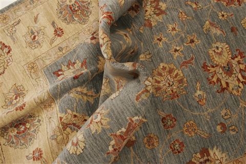 Ziegler Blue Hand Knotted 80 X 100  Area Rug 250-21471 Image 7