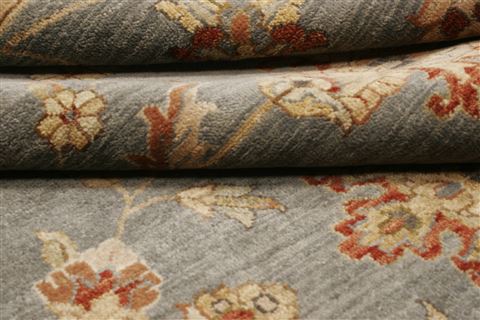 Ziegler Blue Hand Knotted 80 X 100  Area Rug 250-21471 Image 9