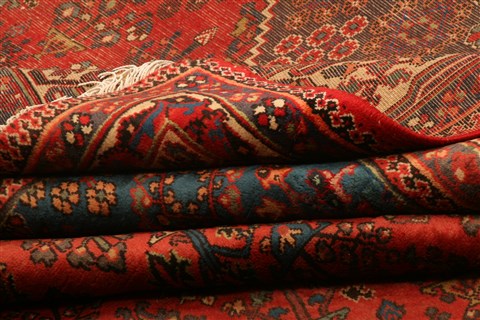 Maymeh Red Hand Knotted 82 X 118 Area Rug 100-21473 Image 12