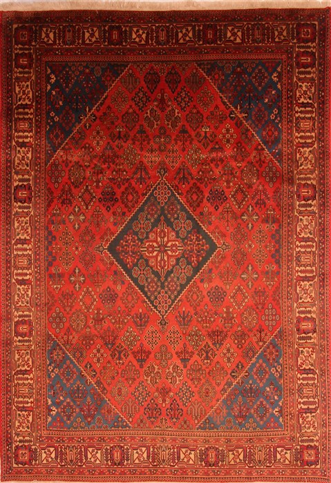 Maymeh Red Hand Knotted 82 X 118 Area Rug 100-21473 Image 0