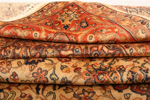Sarouk Yellow Hand Knotted 810 X 119 Area Rug 100-21475 Image 5