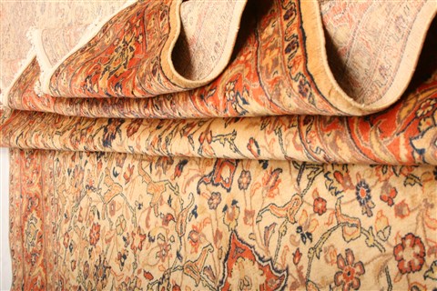 Sarouk Yellow Hand Knotted 810 X 119 Area Rug 100-21475 Image 9