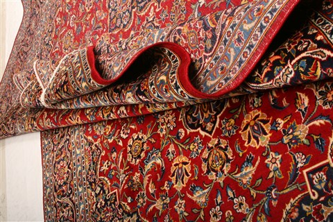 Kashan Red Hand Knotted 86 X 120  Area Rug 100-21476 Image 13