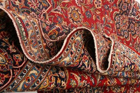 Kashan Red Hand Knotted 86 X 120  Area Rug 100-21476 Image 5