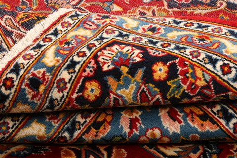 Kashan Red Hand Knotted 86 X 120  Area Rug 100-21476 Image 8