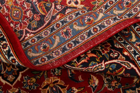 Kashan Red Hand Knotted 86 X 120  Area Rug 100-21476 Image 12