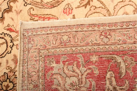 Kashan Yellow Hand Knotted 710 X 112 Area Rug 100-21477 Image 19